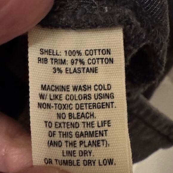 Alex Mill Frankie Sweatshirt Vintage Washed Black L - Picture 7 of 7